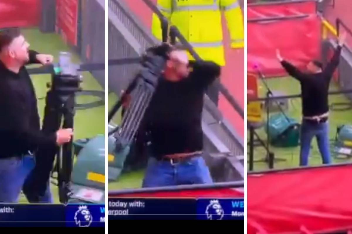 VIDEO Navijači Uniteda iščupali i bacali kamere, bakljom gađali legendu engleskog nogometa