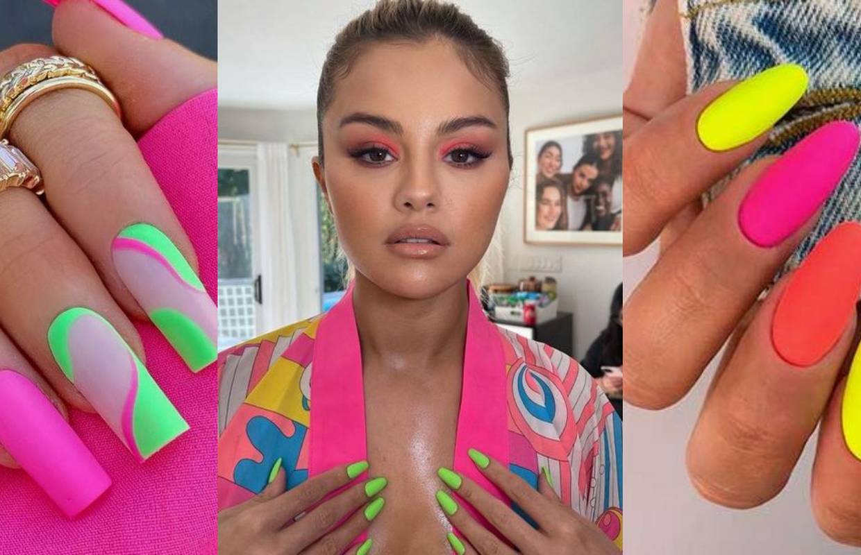 Selena Gomez nosi neon nokte: Hit manikura u jarkim tonovima