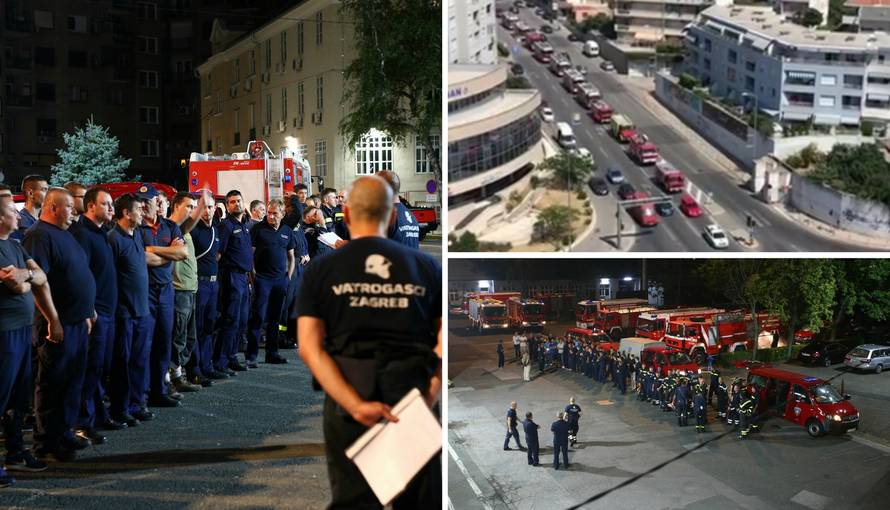 Zagrebački vatrogasci se uz zvukove sirena vratili u Savsku