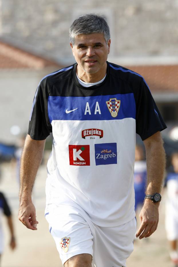 Postira: Trening hrvatske nogometne reprezentacije
