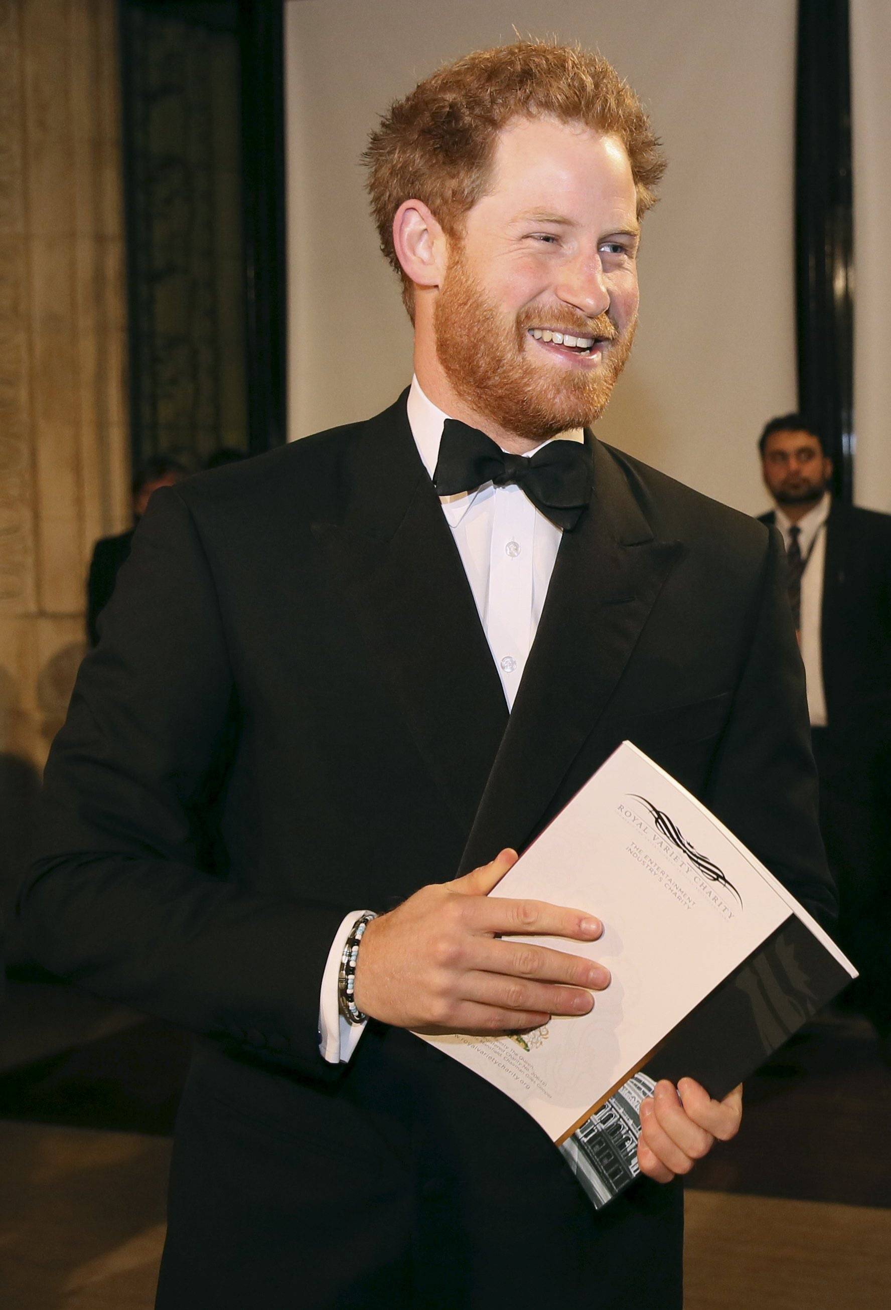 Britain's Prince Harry arrives at the Royal Variety Performance at the Albert Hall in London