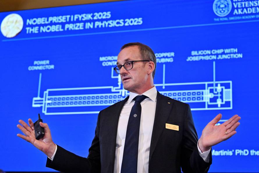 The Nobel Prize in physics is announced