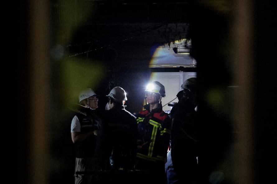 Site of a deadly fire at a pub in Bangkok