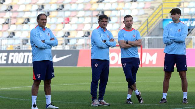 Rijeka: Trening hrvatske nogometne reprezentacije