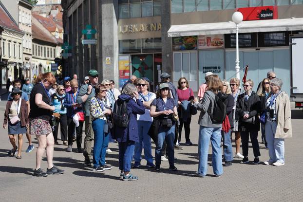 Sunčano subotnje prijepodne u Zagrebu