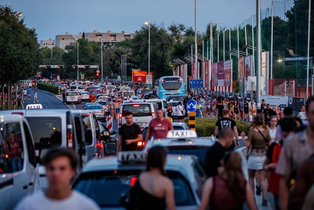 Split: Gužva za vrijeme dolaska posjetitelja na Ultru