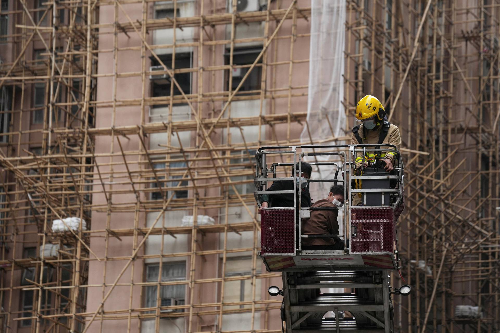 Fire at the World Trade Centre in Hong Kong