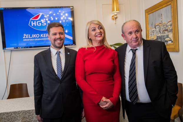 Split: Konferencija za medije Željka Keruma na kojoj je predstavio kandidata za lokalne izbore