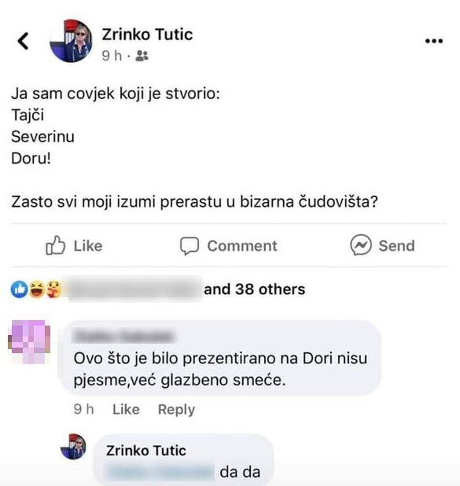 Zrinku Tutiću ukrali identitet na društvenoj mreži: 'Policija nema ništa s tim, ne znam što ću...'