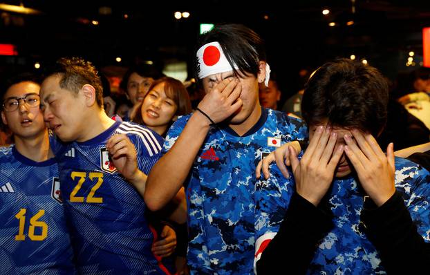 FIFA World Cup Qatar 2022 - Fans in Tokyo watch Japan v Croatia