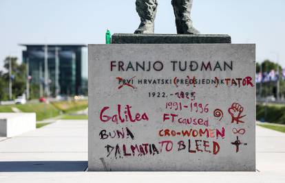 Policija otkrila da je žena (34) išarala Tuđmanov spomenik