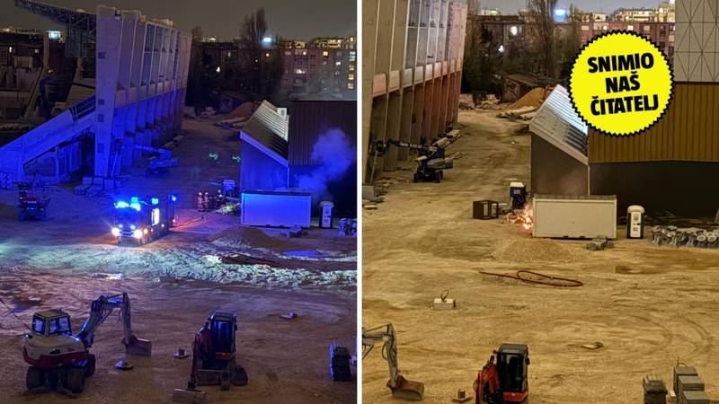 VIDEO Požar kod stadiona u Kranjčevićevoj, gorjela i fasada HNK 2: 'Tu su bili mladići...'