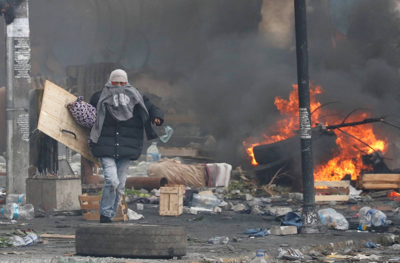 Protest against Ecuador's President Moreno's austerity measures in Quito