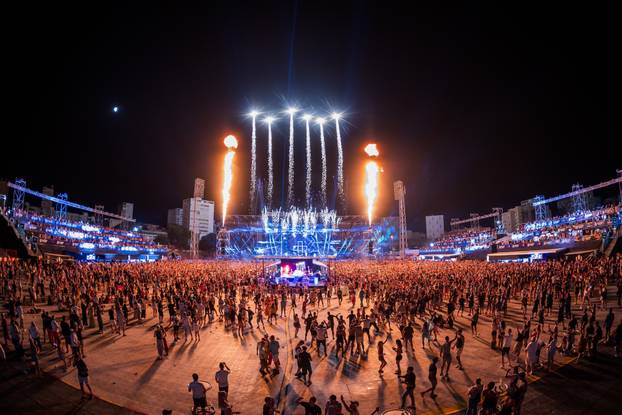 Split - Treca Vecer Ultra Festivala. Vatromet.