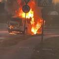 VIDEO: Zapalio se auto kod Ikee, ostala je samo olupina