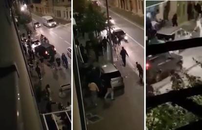 VIDEO Neredi u Kninu, potuklo se 30-ak ljudi: 'Bilo je gadno, srećom pa je policija brzo došla'