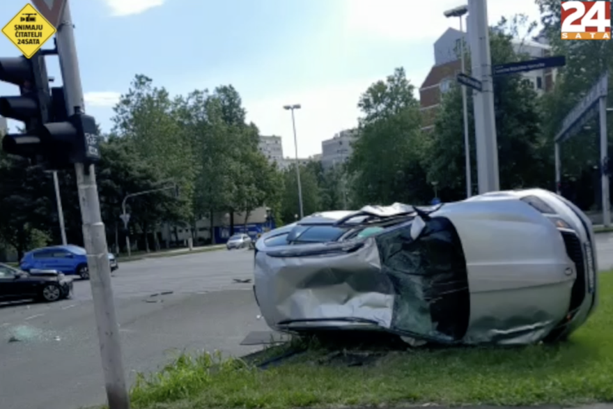 Prometna nesreća u Dugavama u Zagrebu
