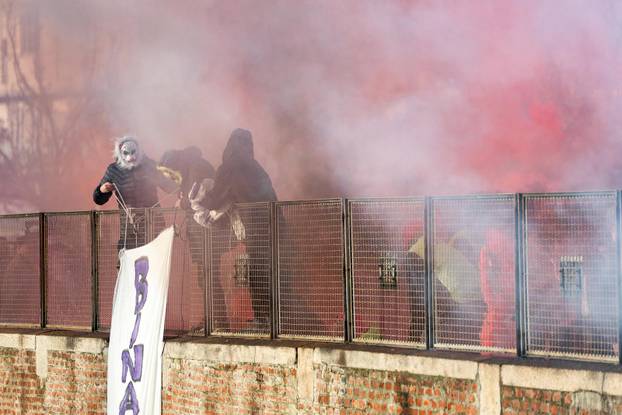 Demonstrators protest the 2026 Winter Olympics in Milan