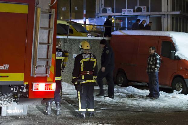 ARHIVA - 1.1.2015. Zagreb: Na elektri?nim instalacijama unutar prostorija Vjesnika izbio požar