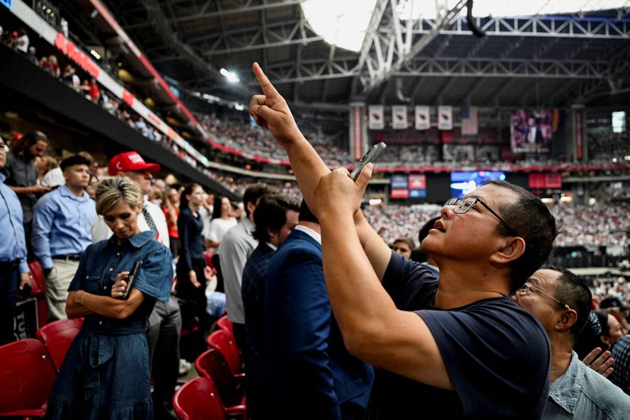 Memorial service for slain conservative commentator Charlie Kirk, in Glendale