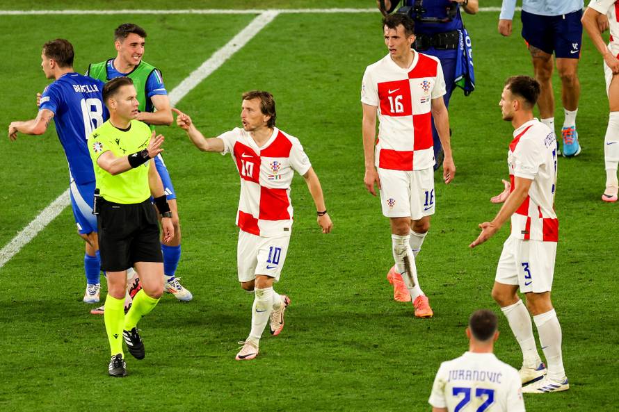 Leipzig: U posljednjem trećem kolu skupine B na EURU hrvatska nogometna reprezentacija je odigrala 1-1 protiv Italije 