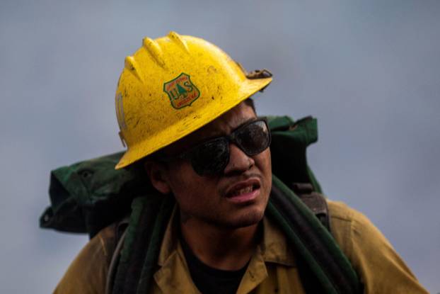 Eaton Fire burns in Altadena, California