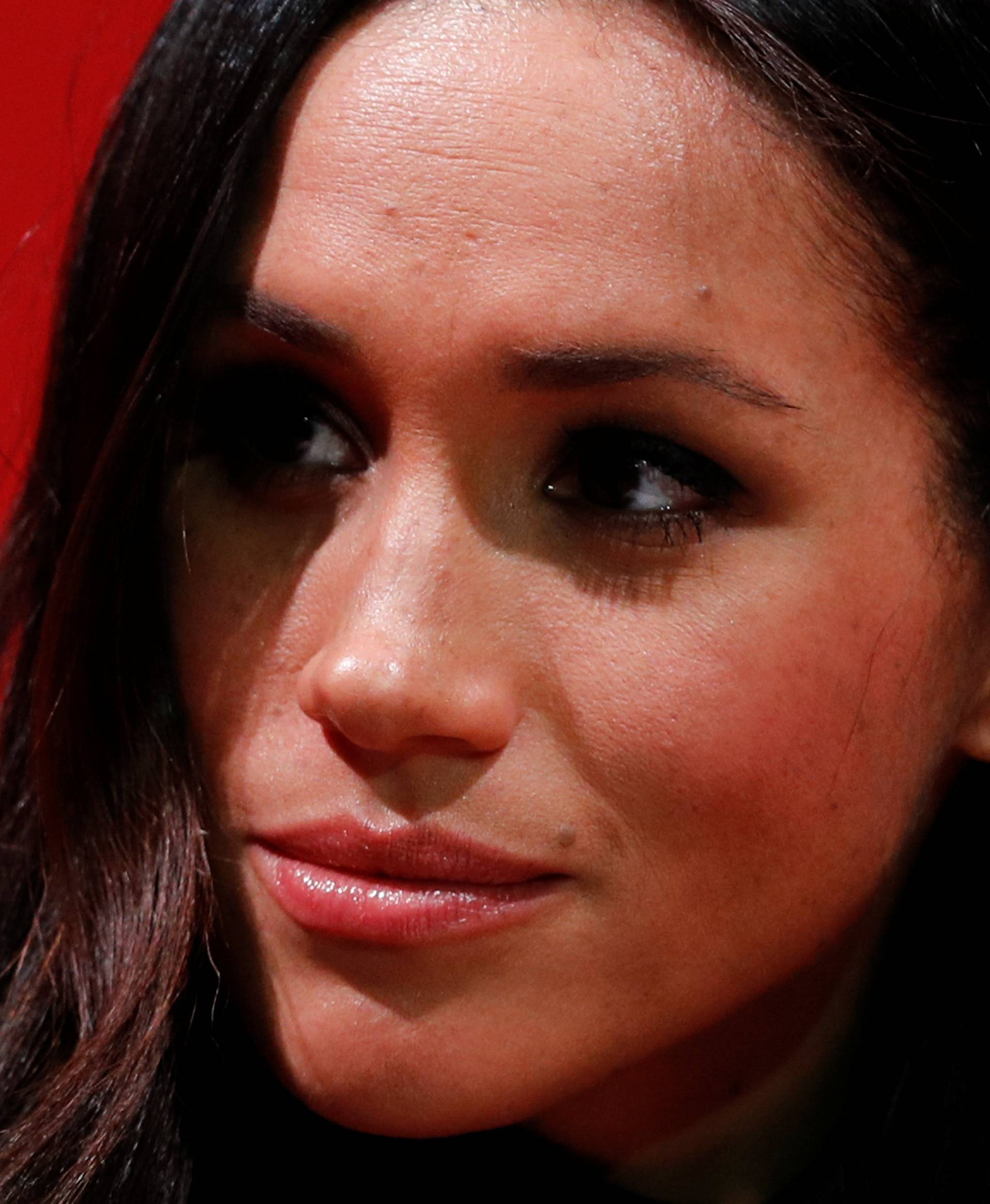 Meghan Markle visits the Terrence Higgins Trust World AIDS Day charity fair at Nottingham Contemporary with her fiancee Britain's Prince Harry, in Nottingham