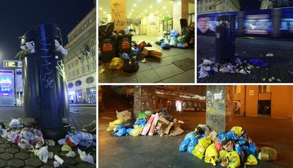 FOTO Evo kako izgleda centar Zagreba. Radnici Čistoće nisu išli na teren, nastavili su štrajk