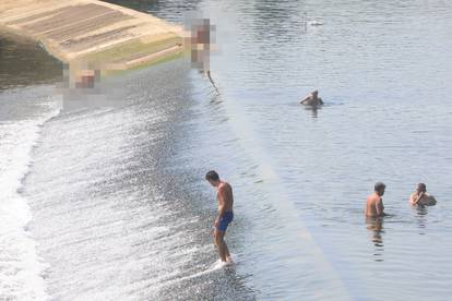 FOTO Karlovčani spas od vrućina našli na popularnom kupalištu