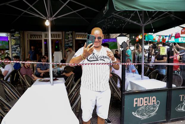 People protest against mass tourism in Barcelona