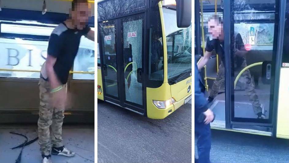 Mladić uništio Prometov bus: Šteta iznosi oko 70.000 kuna!
