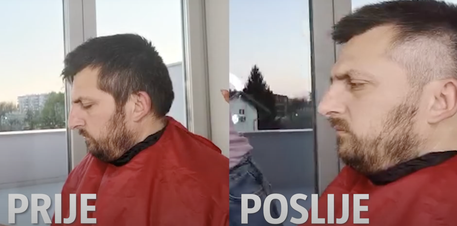 'Kod šišanja muškarca doma pazite svoje prste i njegove uši'