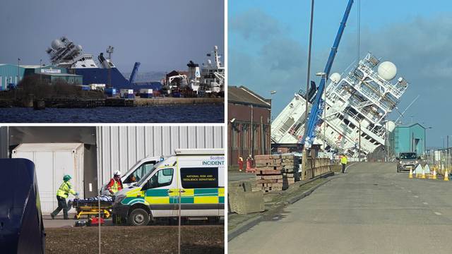 Grdosija od 76 metara teška više od 3000 tona prevrnula se u Edinburghu: 'Ima ozlijeđenih'
