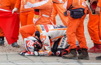VIDEO Marquez opet teško pao: Snažno udario glavom u asfalt