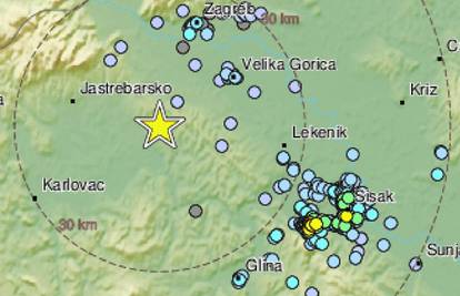 Umjeren potres kod Petrinje