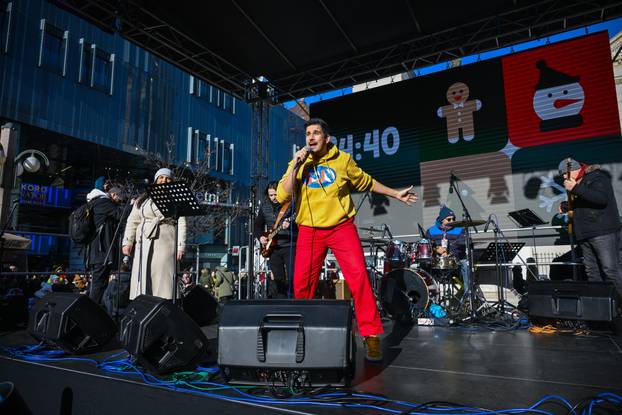 Zagreb: Proslava dječje Nove godine na Cvjetnom trgu