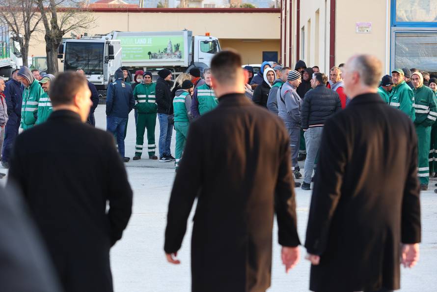 Split: Puljak i Ivošević stigli u Čistoću na pregovore s direktorom tvrtke