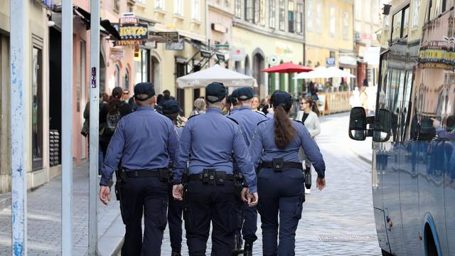 Zagreb:  Jako policijsko osiguranje u centru grada uoči večerašnje utakmice Dinamo - Viktoria Plzen
