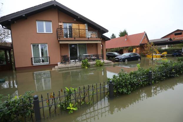 Poplavljeno naselje Brodarci uz rijeku Kupu, stanovnici spašavali  životinje 