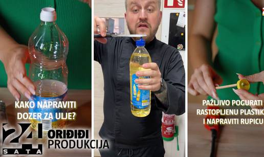 Napravite dozer za ulje uz pomoć sushi štapića