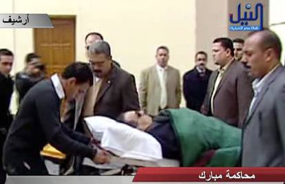 Nastavili suđenje Mubaraku, na sud ga dovezli u nosilima
