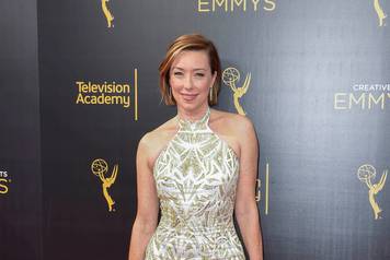 Actress Molly Parker arrives at the Creative Arts Emmys in Los Angeles, California