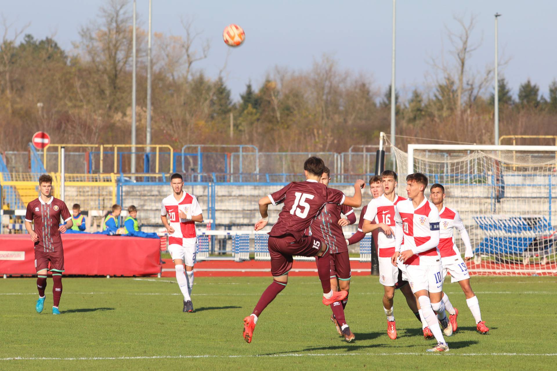 Karlovac:Utakmica Hrvatska - Bjelorusija U-19