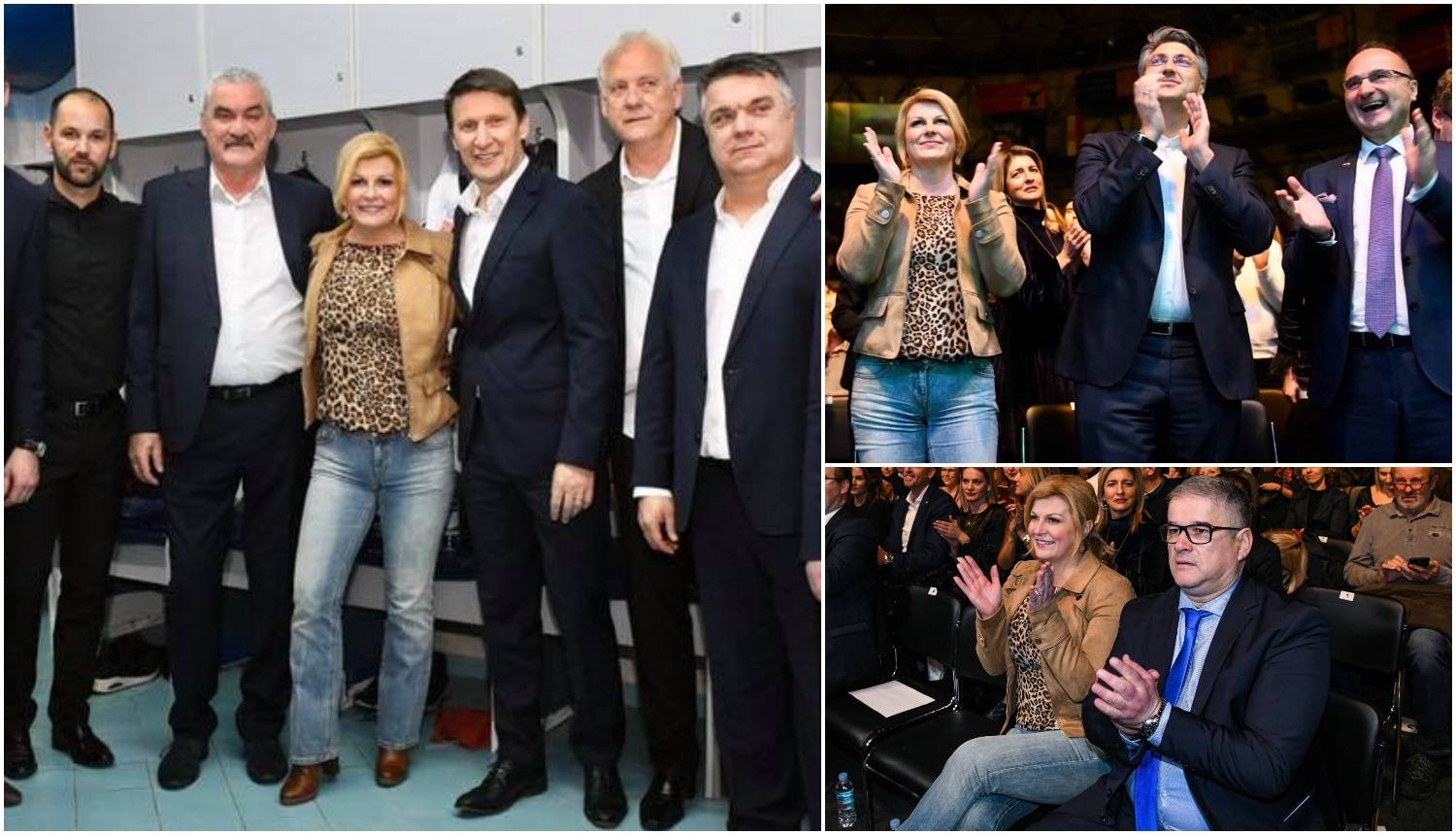 Opuštena Kolinda na koncert stigla u kožnjaku i 'leopardu'