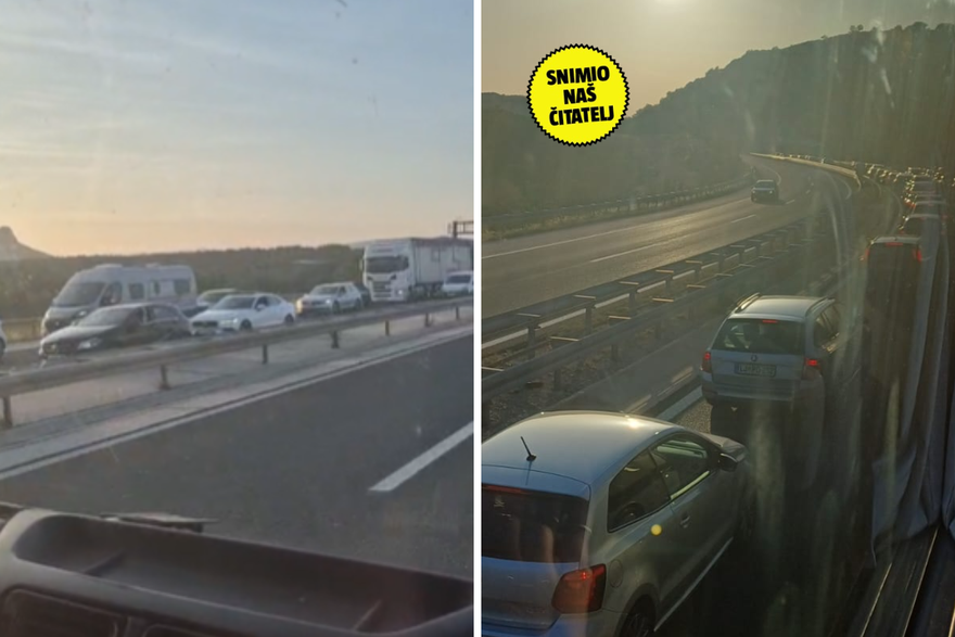 Gužva na izlazu iz tunela sv.Rok