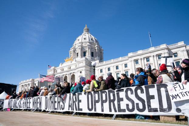 "No Kings" protest against U.S. President Donald Trump's administration policies in Minnesota