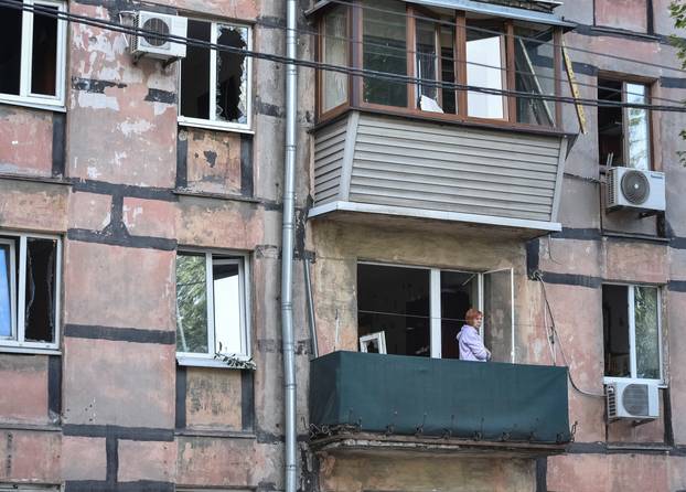 Aftermath of a Russian missile attack in Dnipro