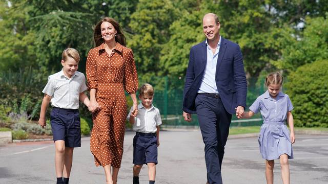 British royals' first day at new school