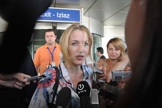 ARHIVA 2009. - Sarajevo: Glumica Gillian Anderson i glumac Mickey Rourke stigli u grad