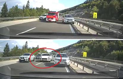 VIDEO Pogledajte ovog bisera! Na A1 napravili hitni koridor za vatrogasce. Onda stiže Porsche